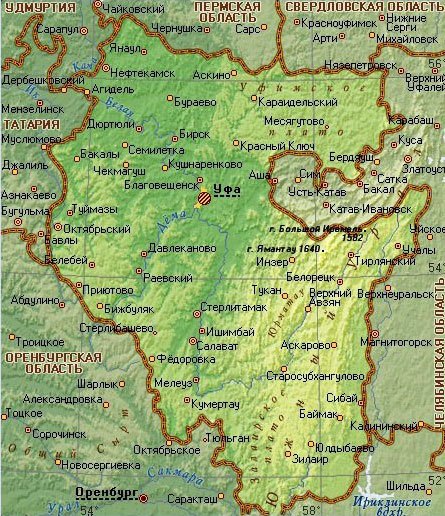 Стерлибашево башкортостан карта